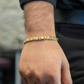 10K Gold Fancy Link Bracelet (Regular)-7MM - White Carat - USA & Canada